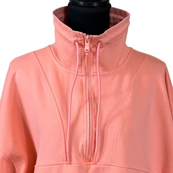 Old Navy Active Dynamic Fleece Coral Pink Half-Zip Sweatshirt Size XXL - Picture 5 of 10